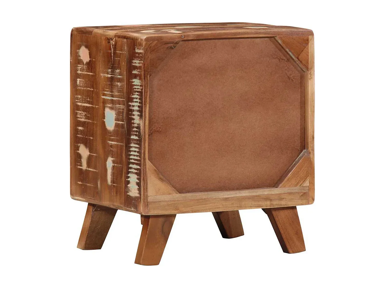 Set aus zwei Nachtkonsolen aus Massivholz 40x32x46 cm