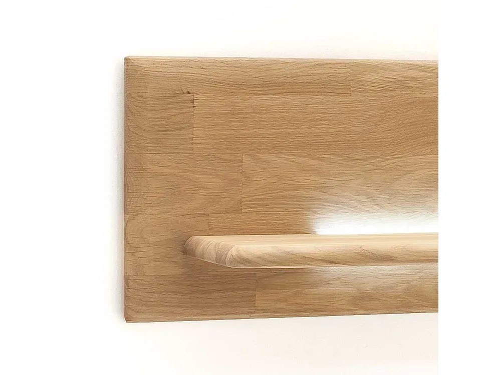 Massivholz-Wandregal aus Eiche, 150 cm