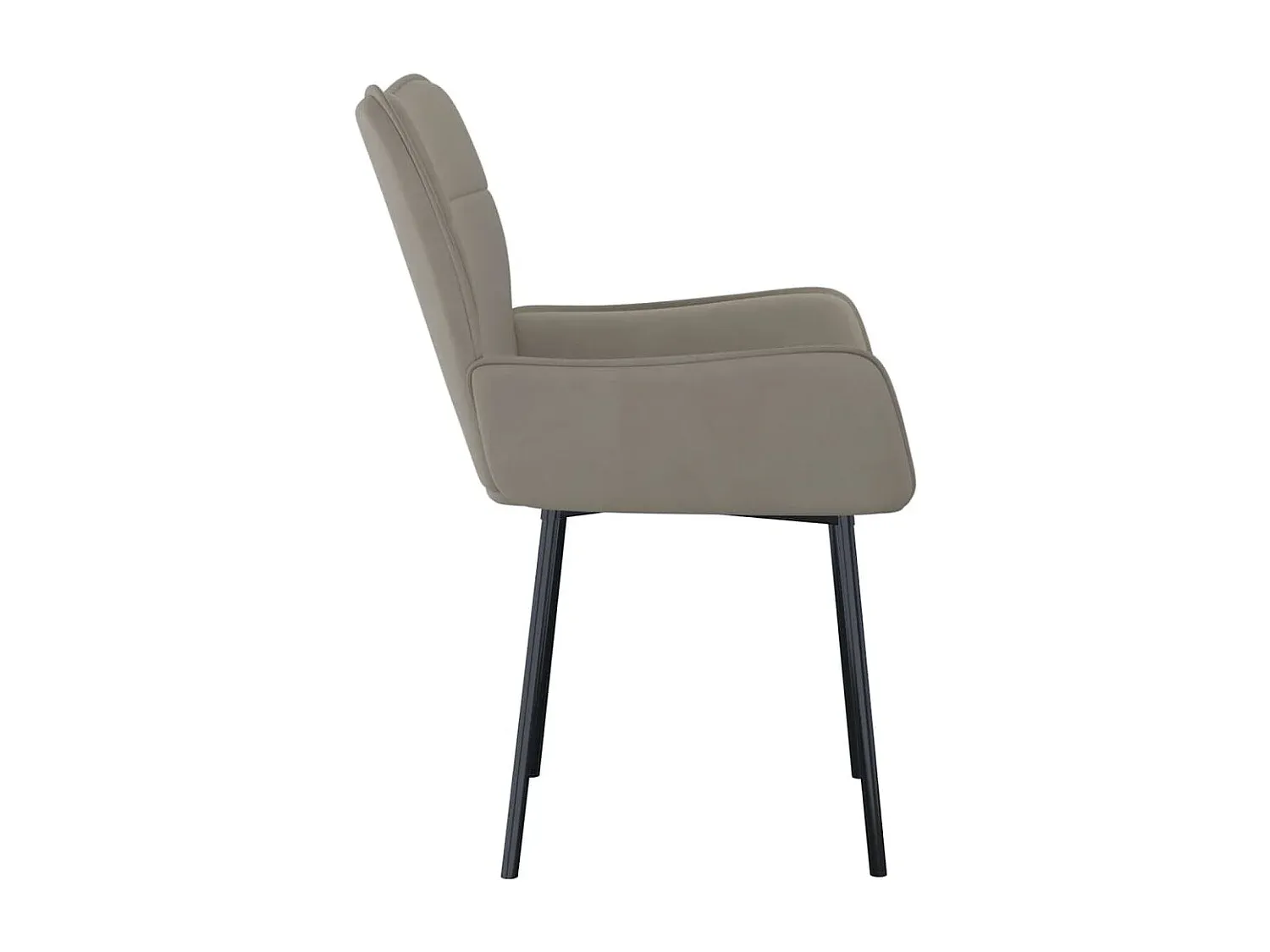 Esszimmerstühle im Samtstoff, Hellgrau, 2er-Set