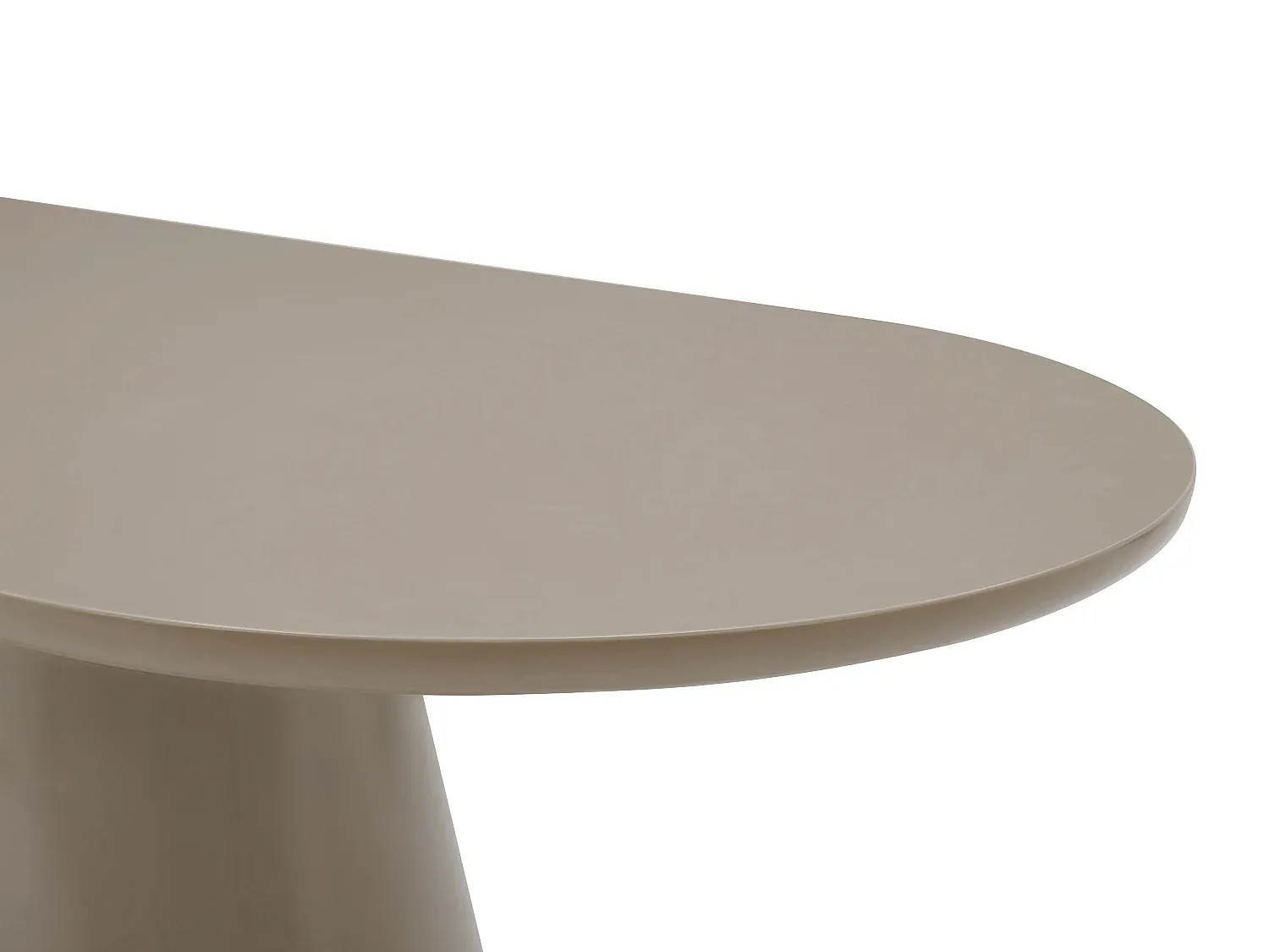 Moderner Esstisch für 6 Personen aus MDF in Taupe