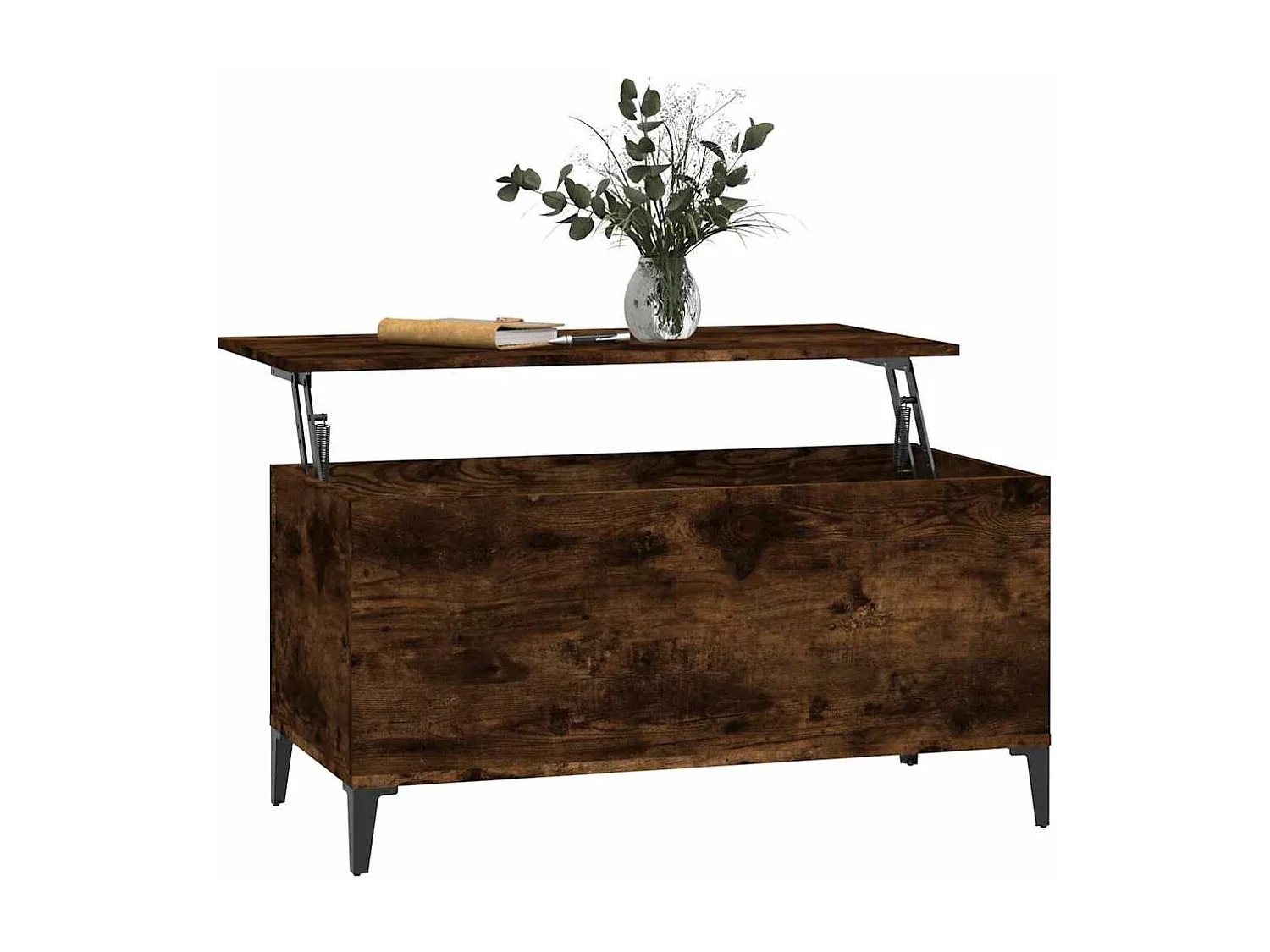 Eleganter Wohnzimmertisch aus Holzwerkstoff 90x45 cm