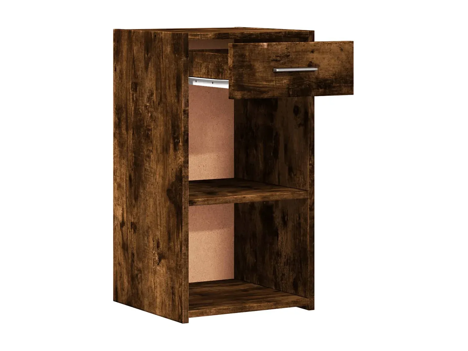 Zwei Nachttische in Räuchereiche, 35x34x65 cm