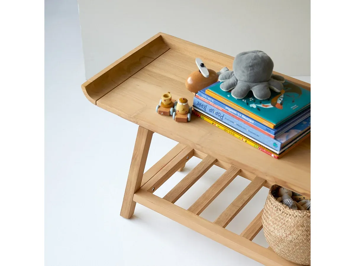 Elegante Kinderkonsole aus Teakholz