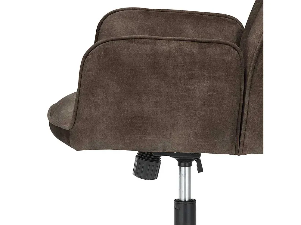 Verstellbarer Drehsessel in Anthrazit Velours