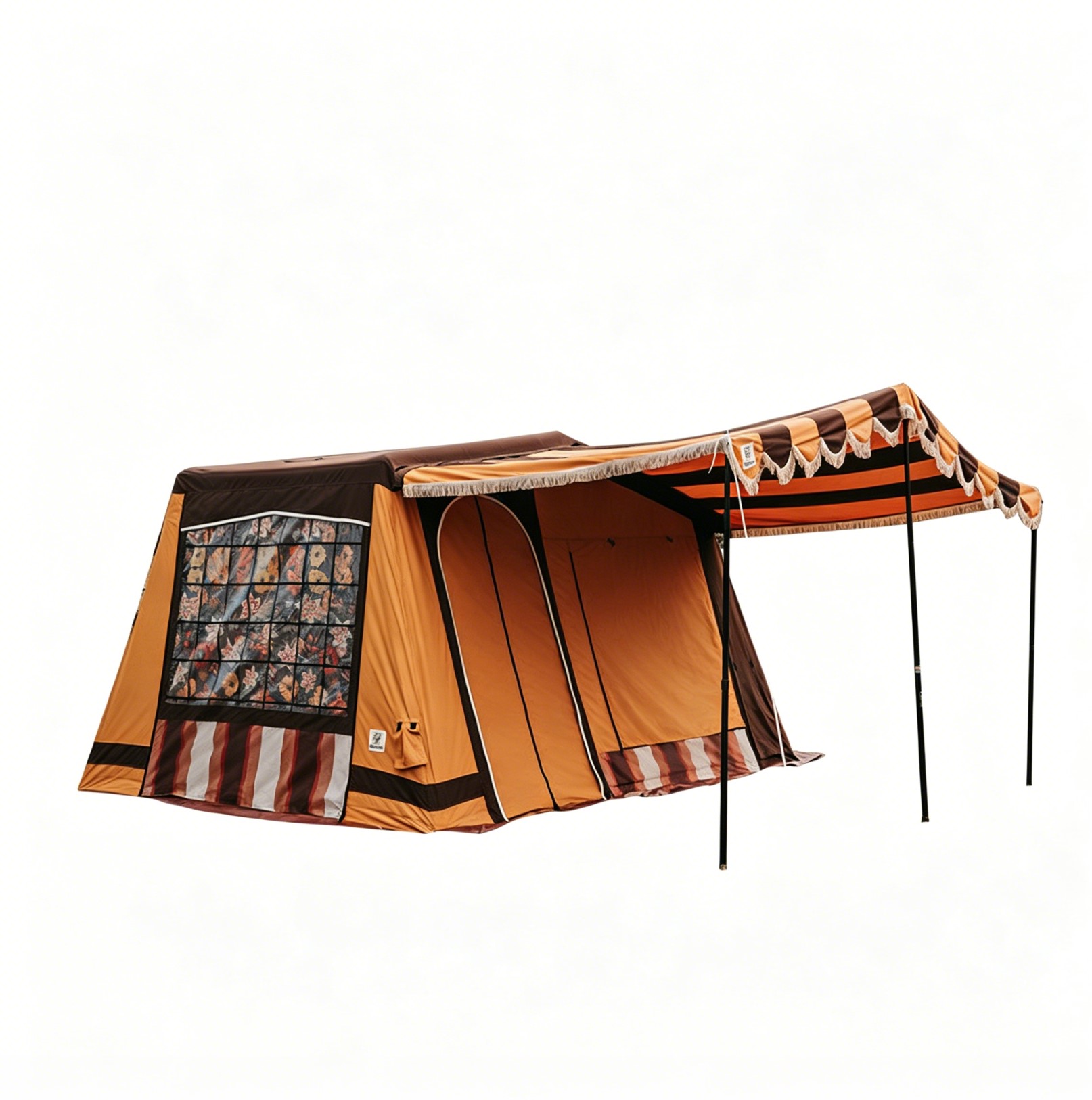 Parkcat 8㎡ Vintage Inflatable Camping Tent | 4-5 Person 4-Season Luxury Glamping Tent with Stove Jack