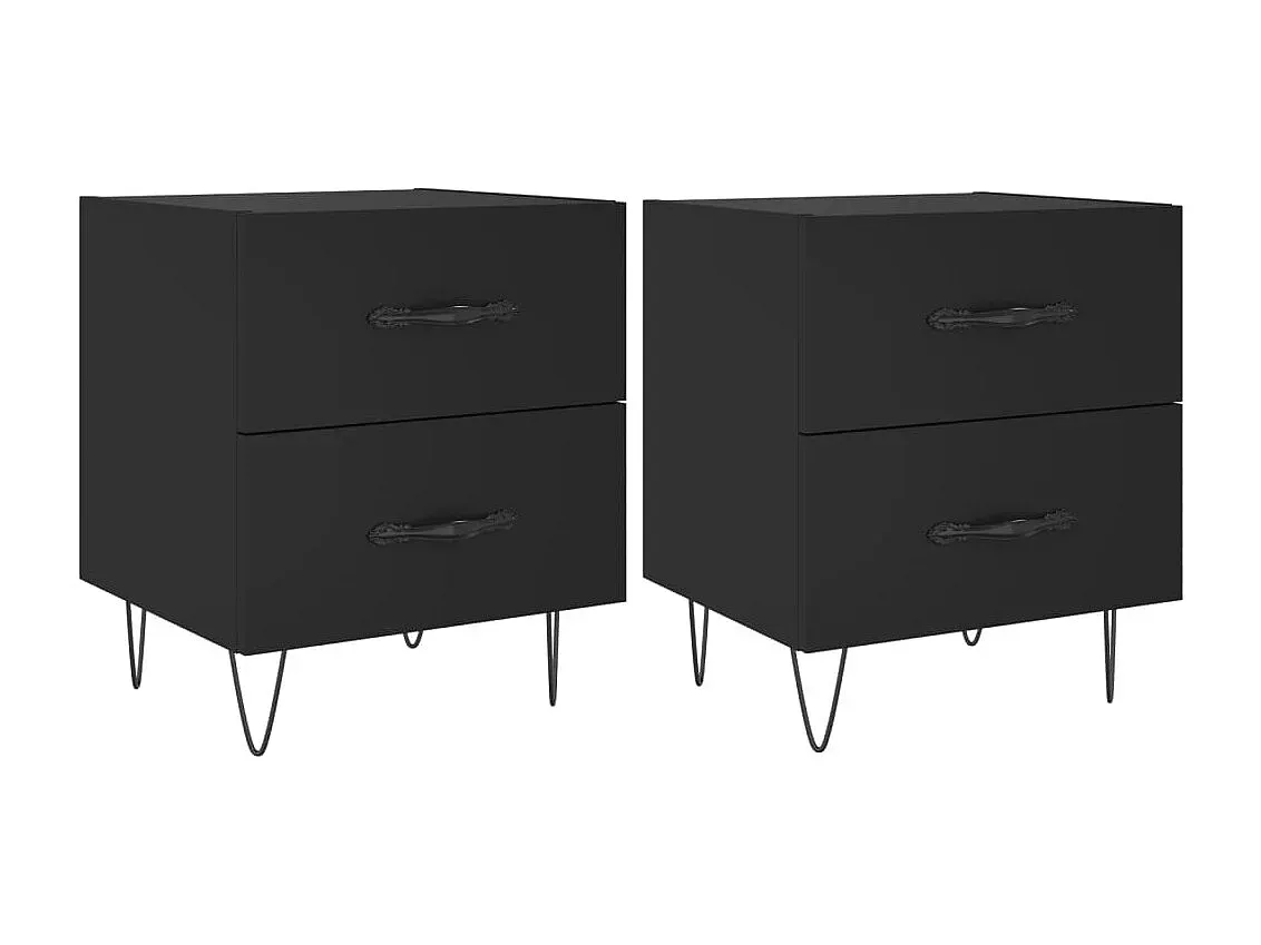 Eleganter Nachttisch aus Holz in Weiß