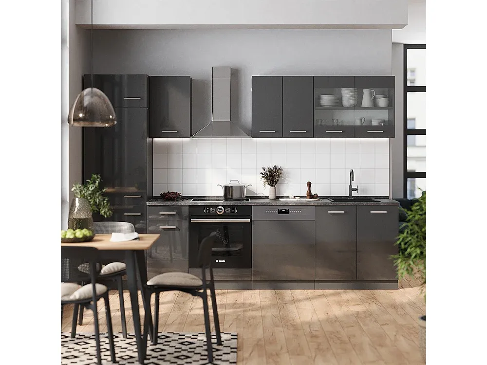 L-förmige Gartenbank aus Kiefernholz, 239 cm, wetterfest