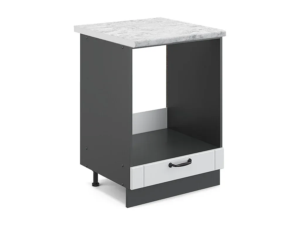 Schwarzer Streifen-Hängeschrank 45x34,1x72 cm