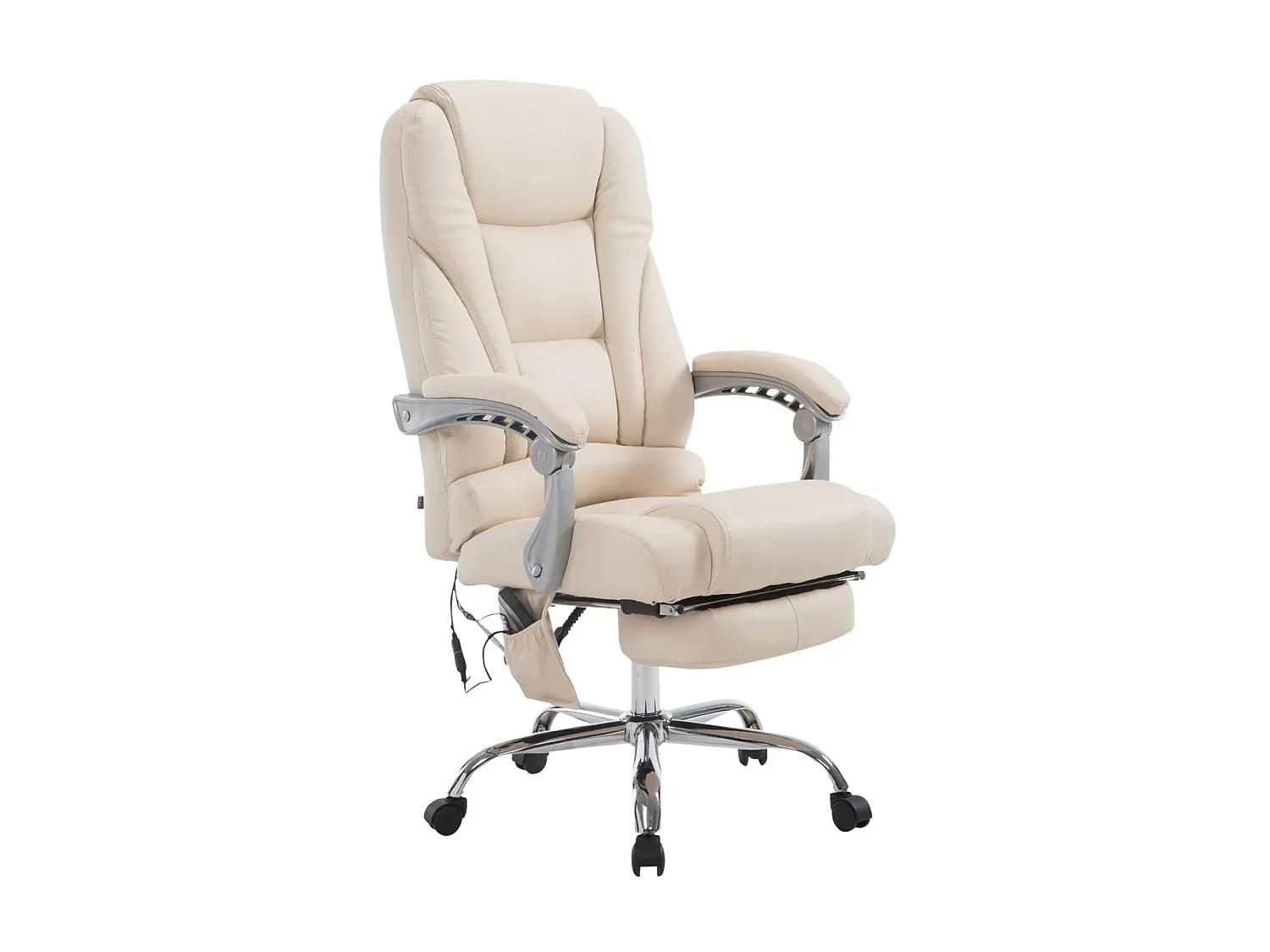 Ergonomischer Drehstuhl aus Samt in Dunkelgrau