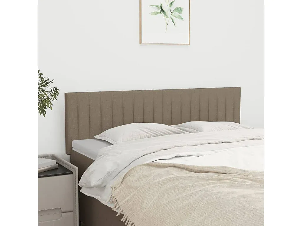 Verstellbares Kopfteil für Bett in Schwarz, 100x5x78/88 cm, Stoff