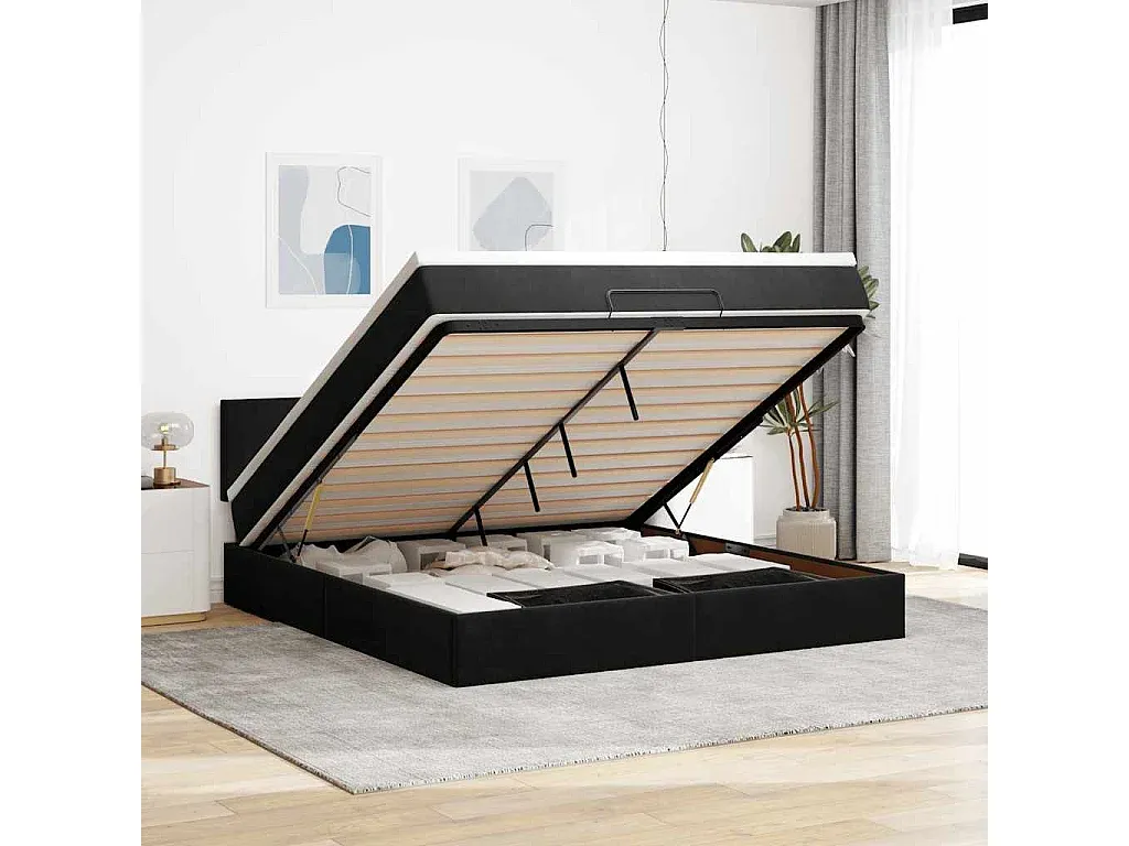 Massivholz Palettenbett Kiefer in Weiß