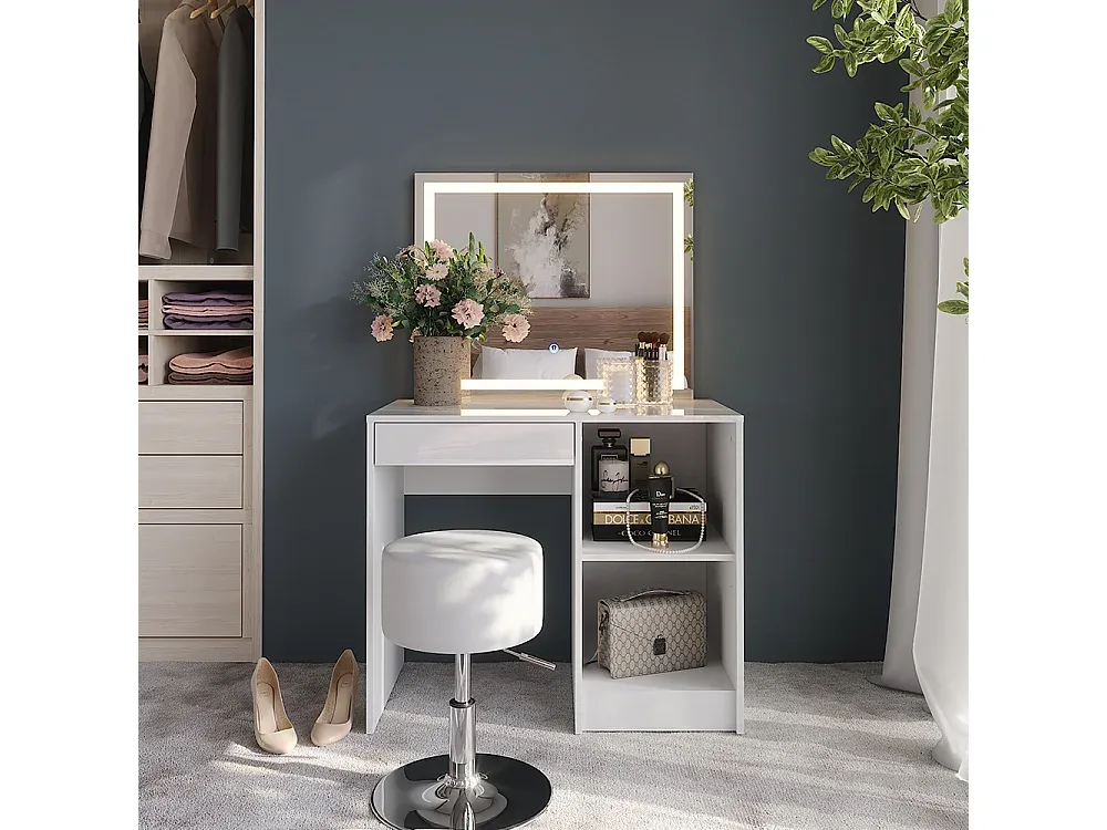 Kinderschminktisch mit Hocker und Zubehör