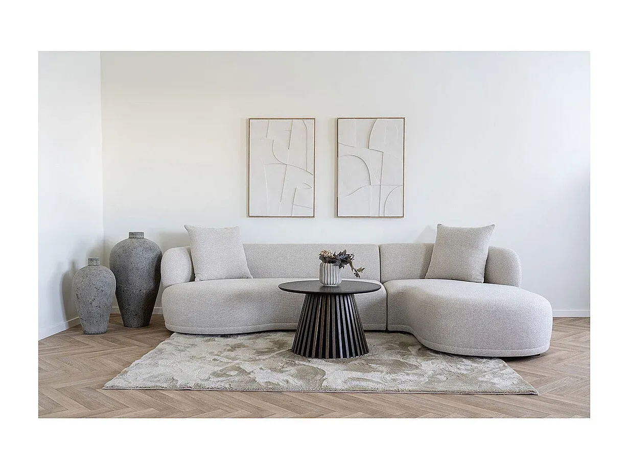 Runder Couchtisch in Eichenholzoptik, Ø 80 cm