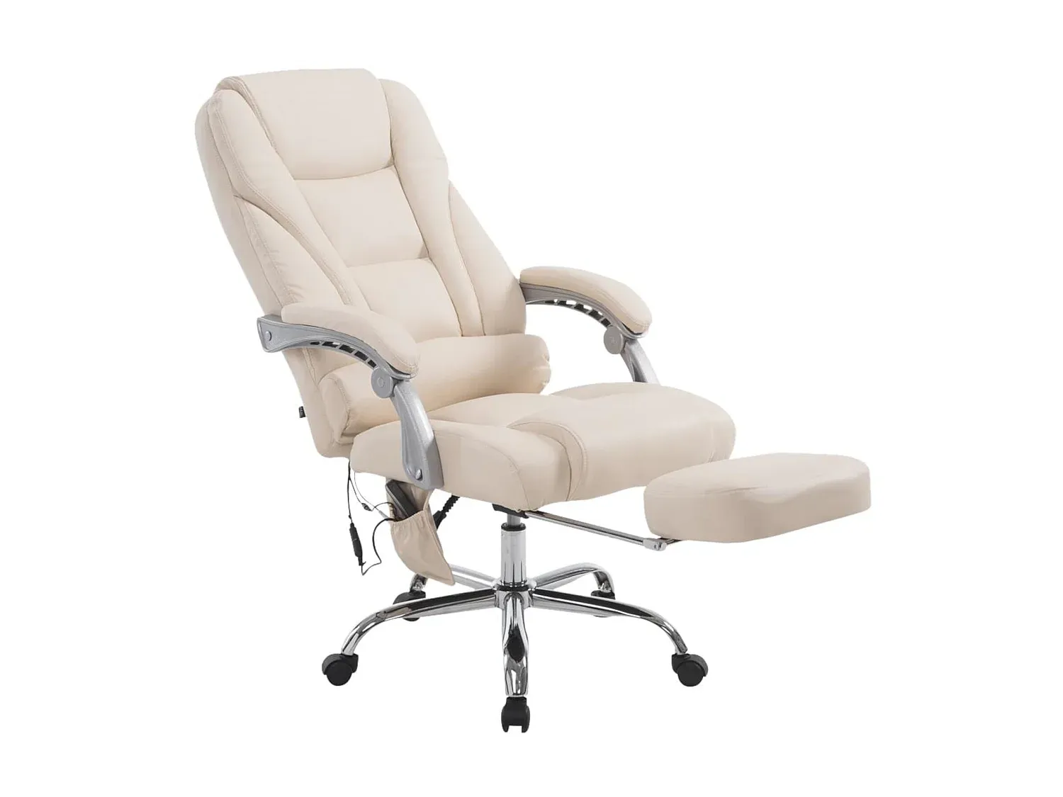 Ergonomischer Drehstuhl aus Samt in Dunkelgrau