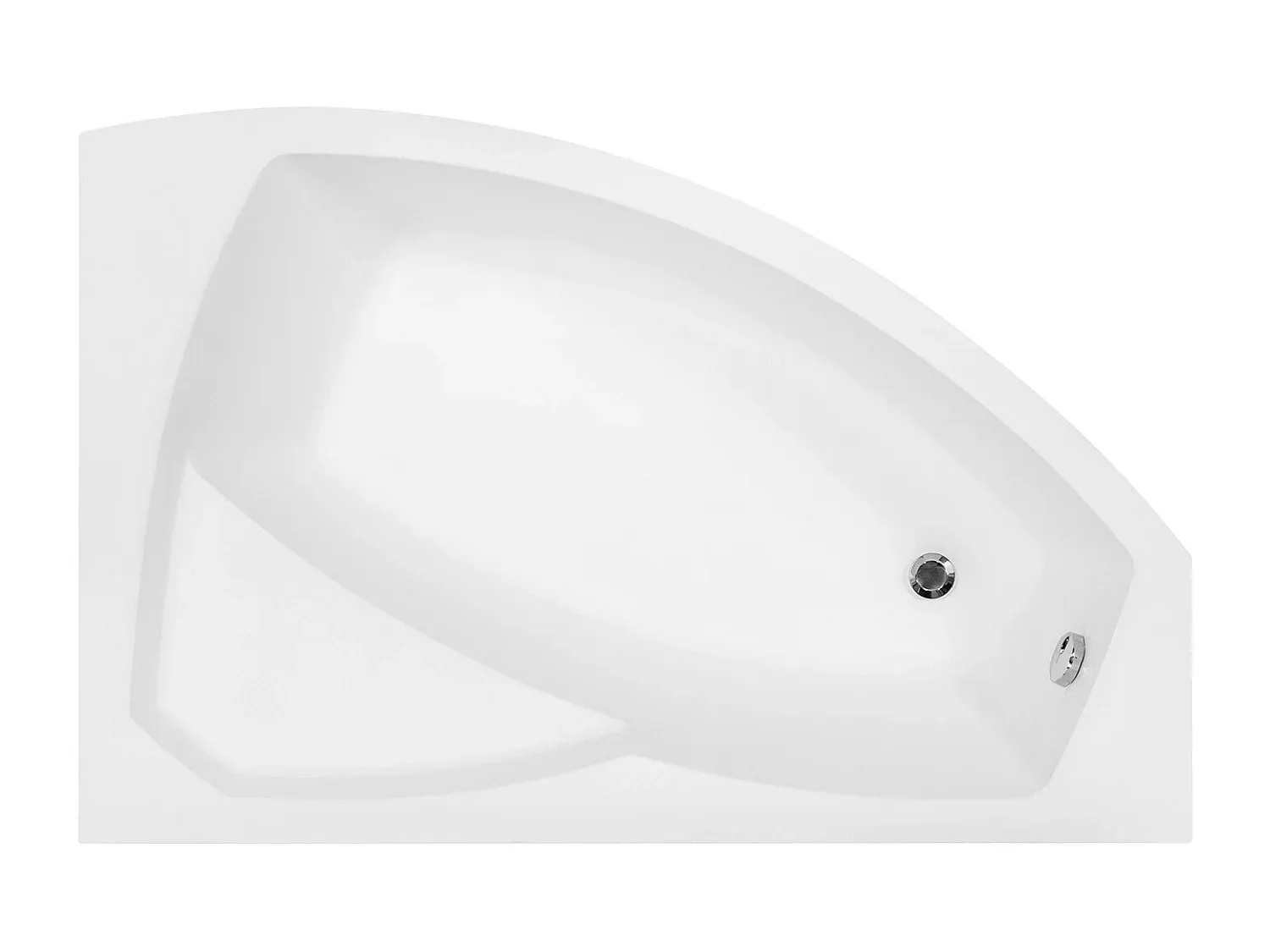 Freistehende Badewanne mit Füßen in Schwarz 170 cm