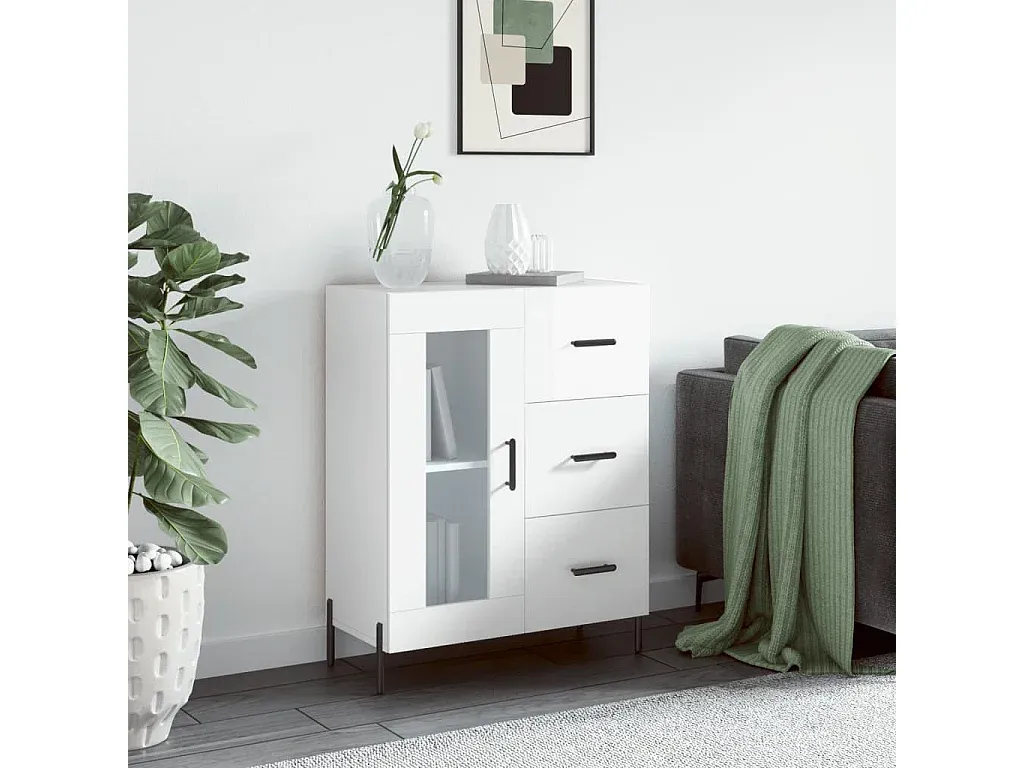 Elegantes Sideboard in Räuchereiche Optik, 90 cm
