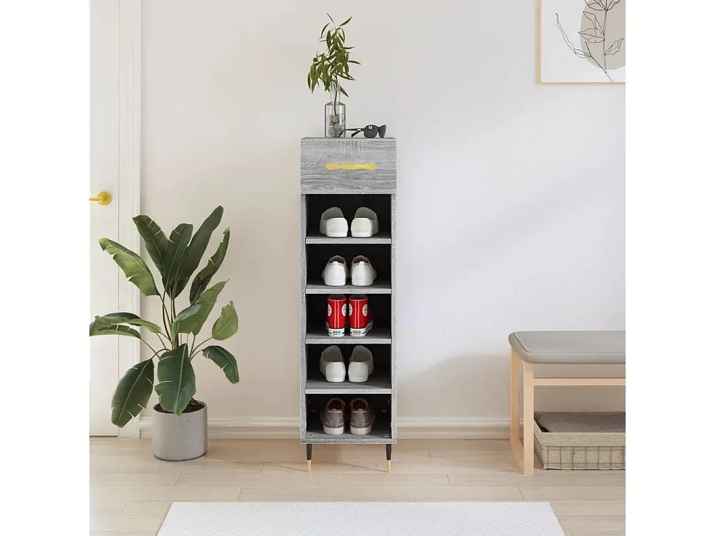 Rundes Beistelltisch-Set aus Mangoholz, hellbraun