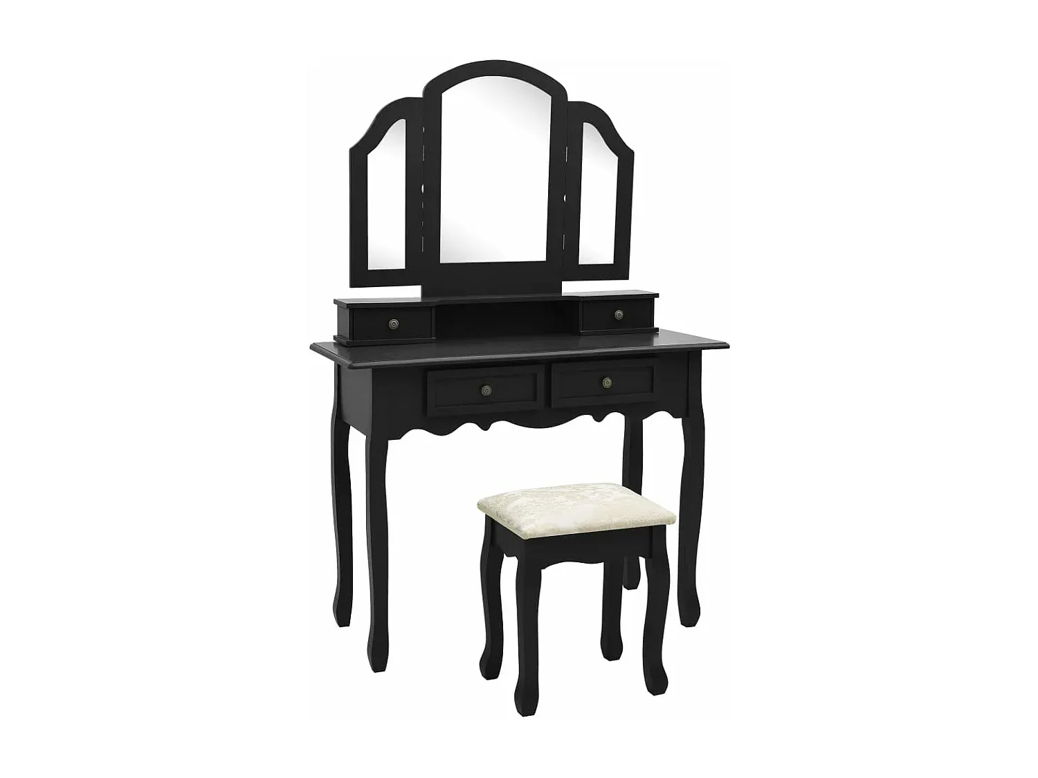 Moderner Schminktisch in Weiß Hochglanz