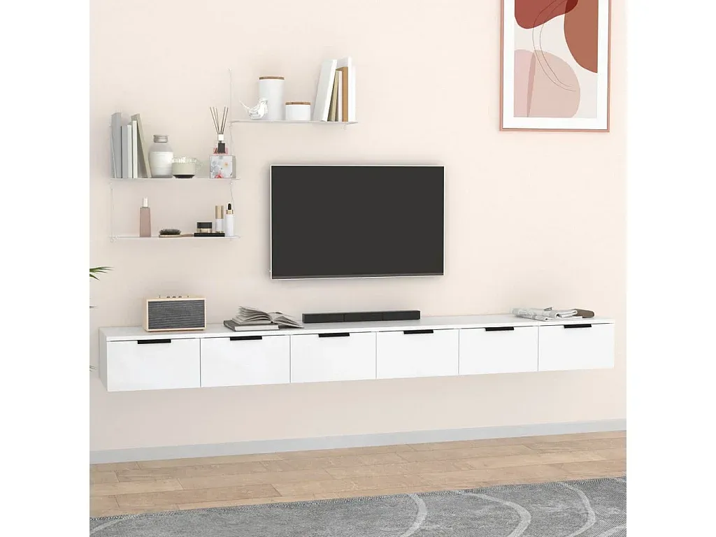 Eleganter Vitrinenschrank mit Glastür in Beige