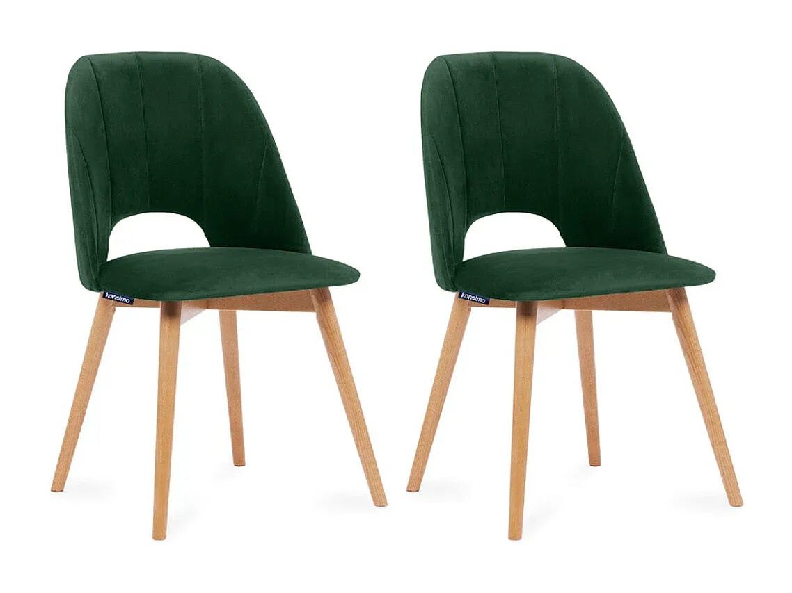 Moderne drehbare Esszimmerstühle im Zweierset