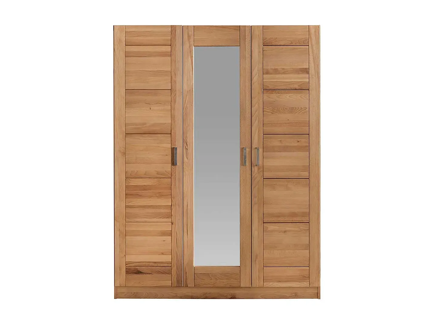 Moderne 4-türiger Drehtürenschrank aus Eiche und Schwarz