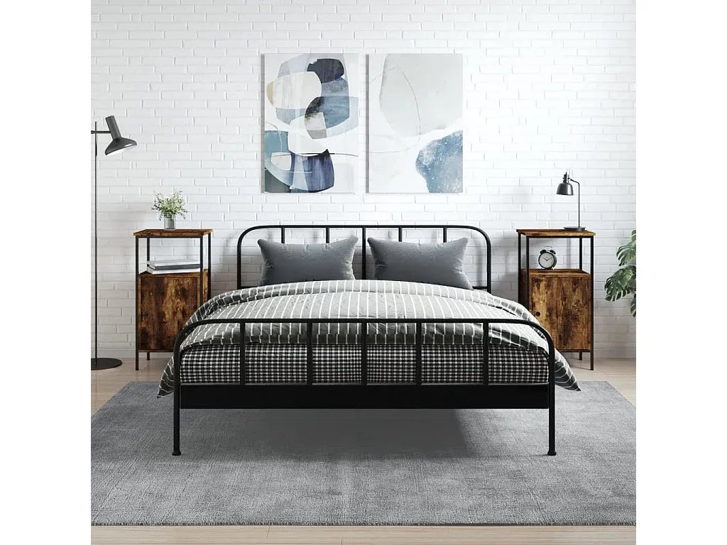 Set aus 2 Nachttischen in Eichenoptik, 50x40x43,5 cm
