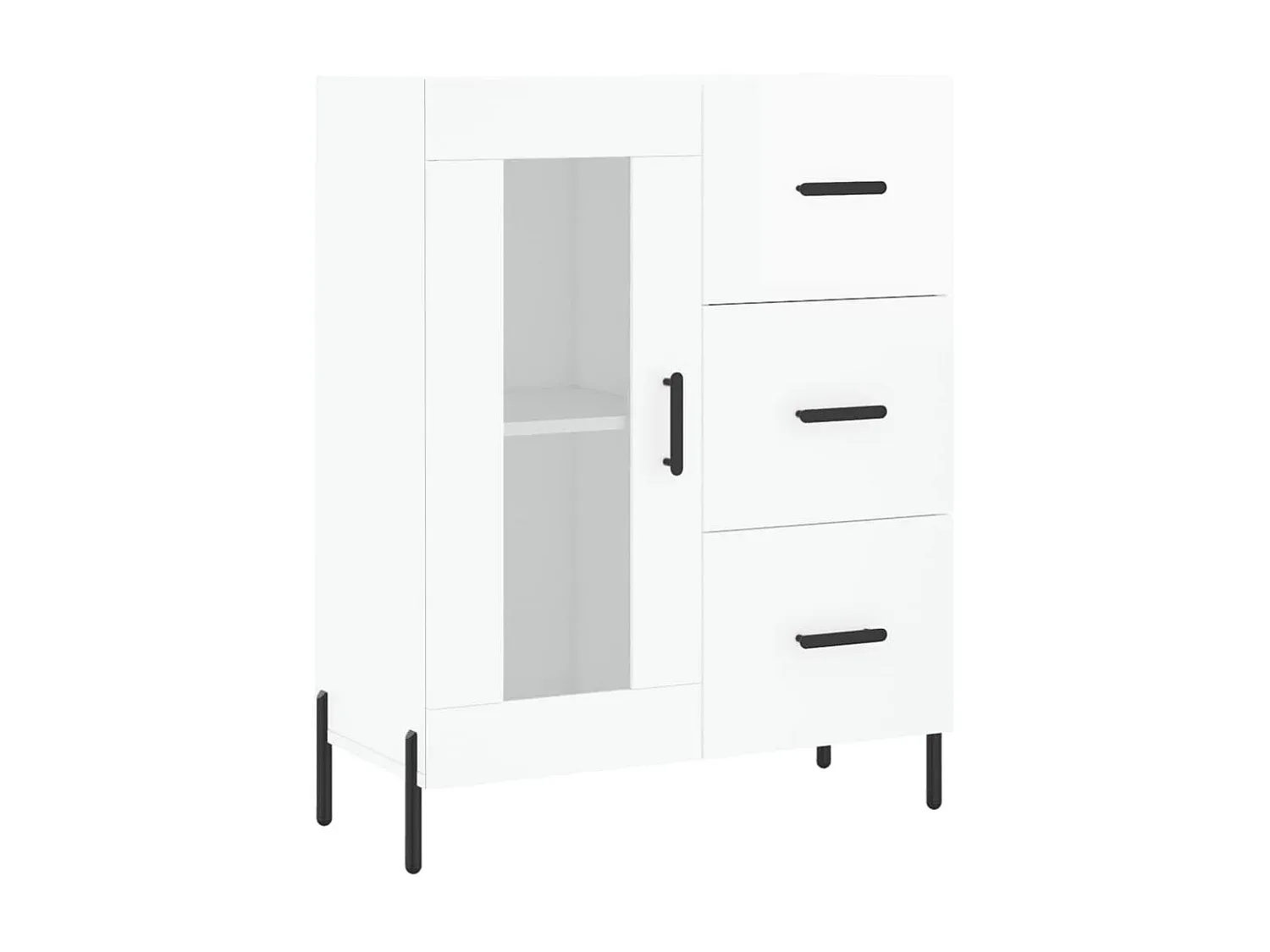 Elegantes Sideboard in Räuchereiche Optik, 90 cm