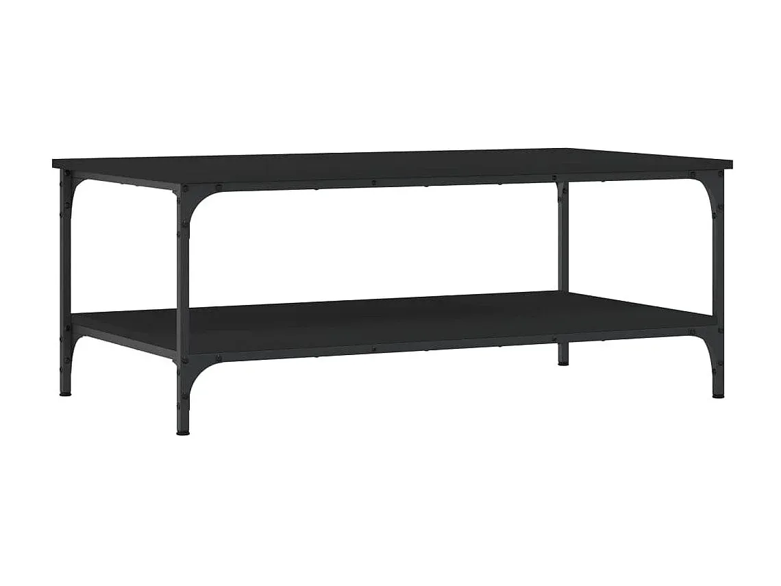 Moderner Glastisch mit Stahlrahmen 98,5x50x45cm