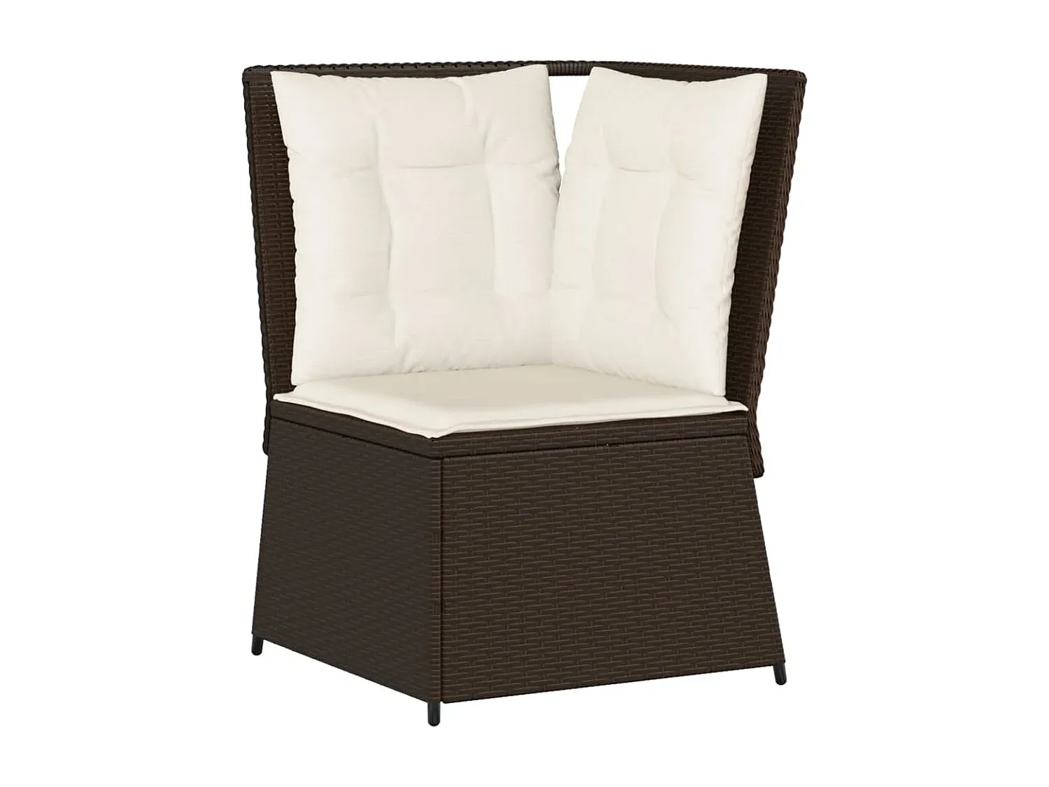 Garten-Essgruppe mit Kissen für 14 Personen, Beige Polyrattan