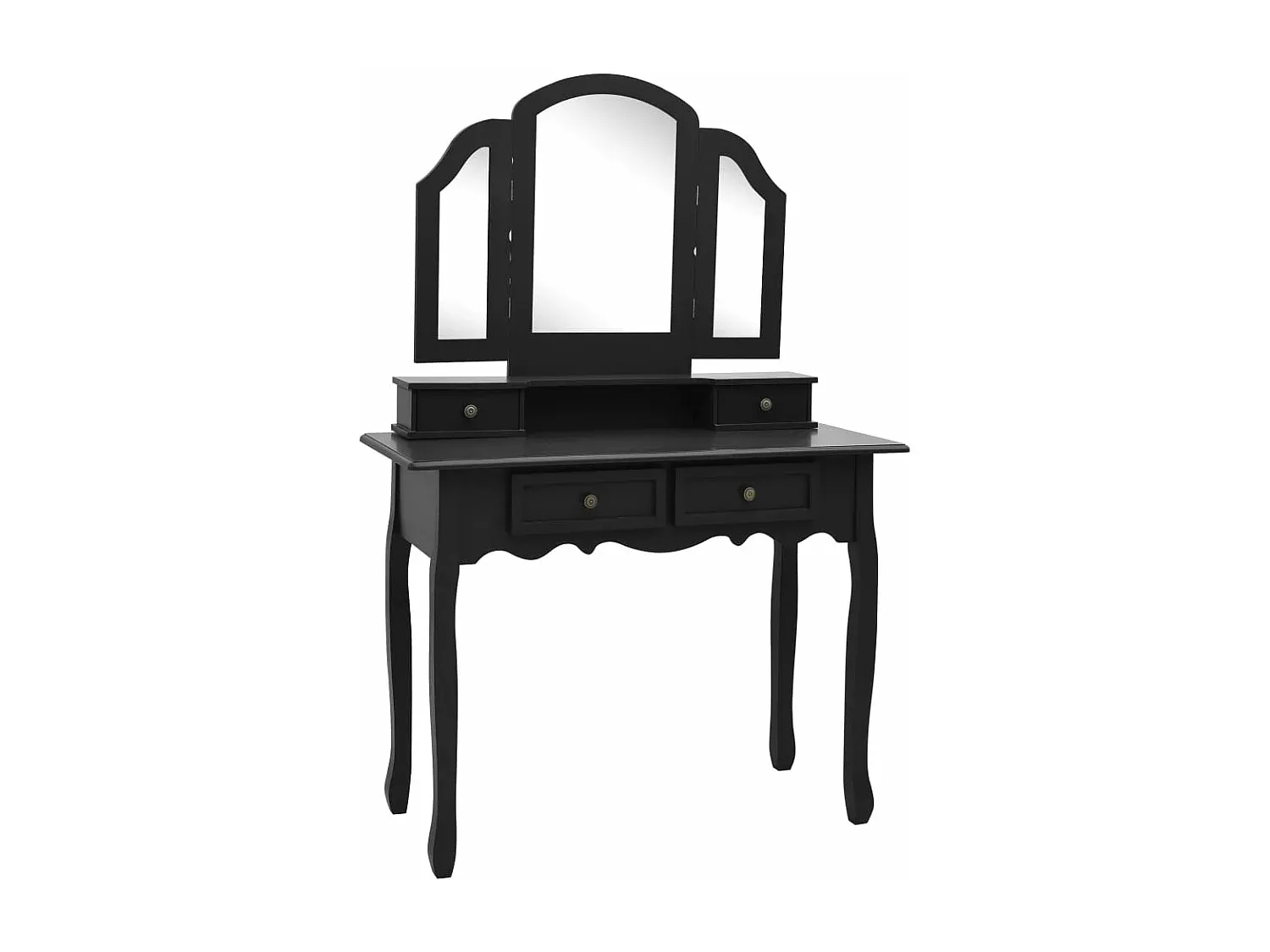 Moderner Schminktisch in Weiß Hochglanz