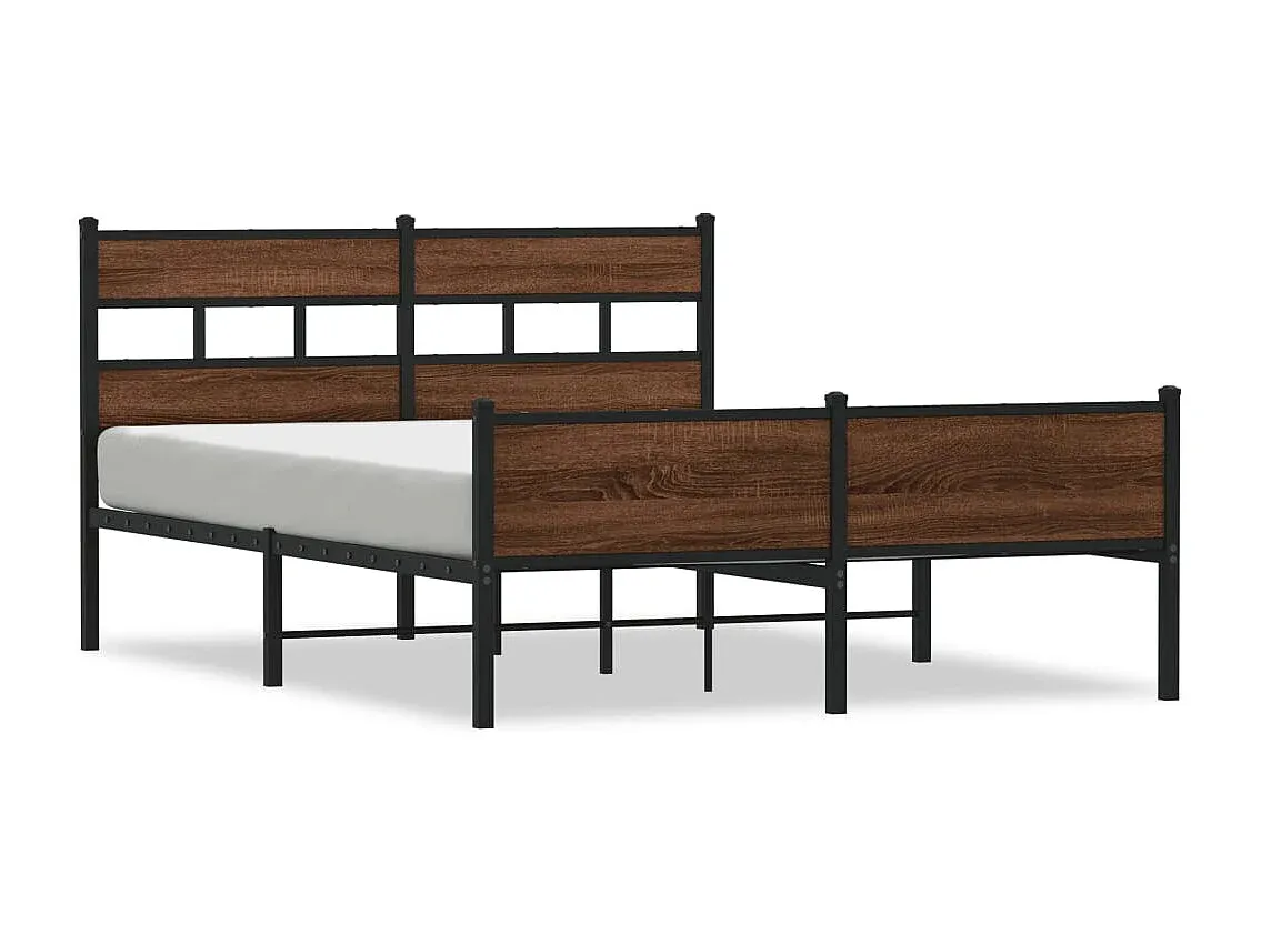 Holzbettgestell in Sonoma-Eiche 120x190 cm