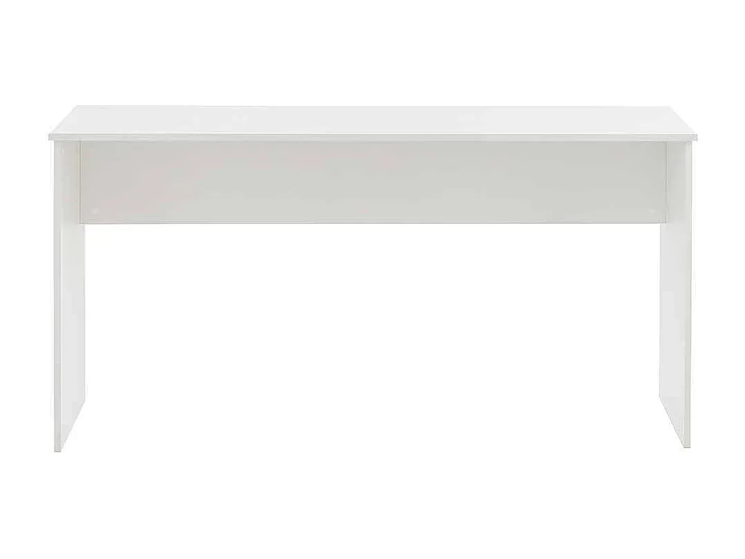 Moderner Schreibtisch mit Walnuss-Finish und Metallbeinen