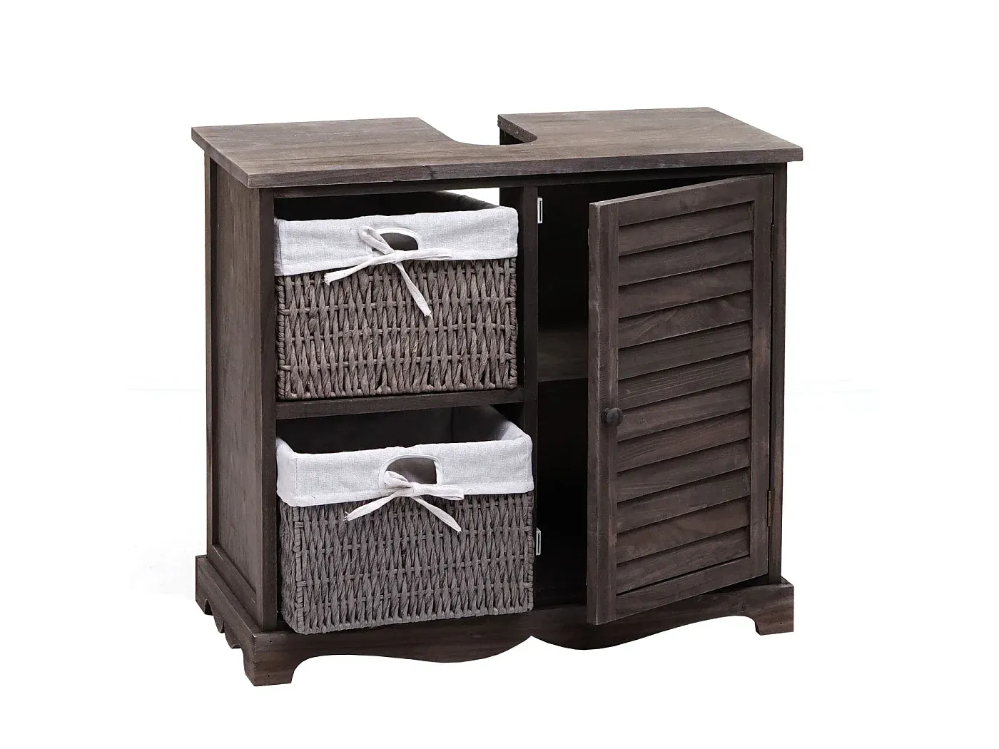 Moderner Büroschreibtisch mit Ablagefächern, 180x60x93 cm, Weiß