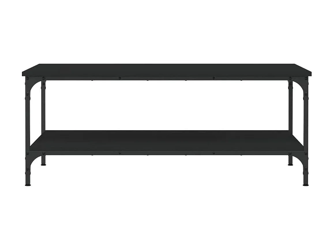 Moderner Glastisch mit Stahlrahmen 98,5x50x45cm