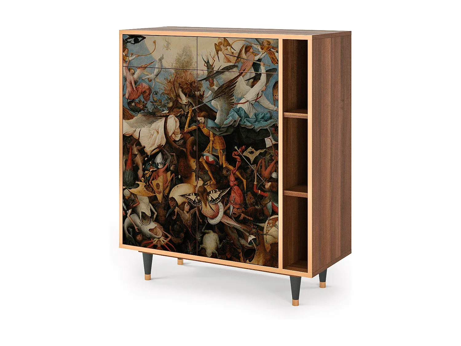 Moderner Sideboard in Sand mit Stauraum