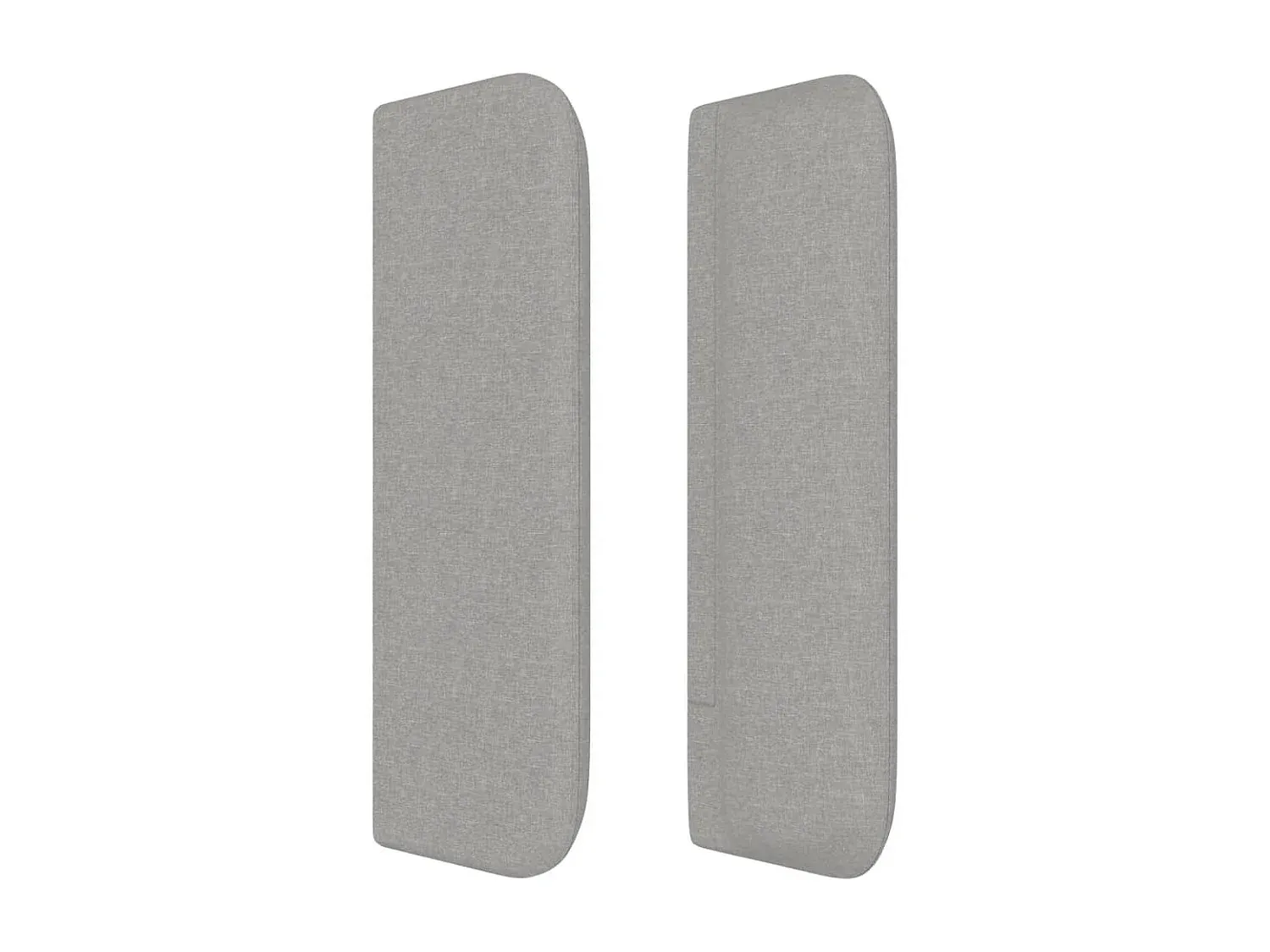 Stoff-Kopfteil für Bett, Dunkelgrau, Verstellbare Höhe