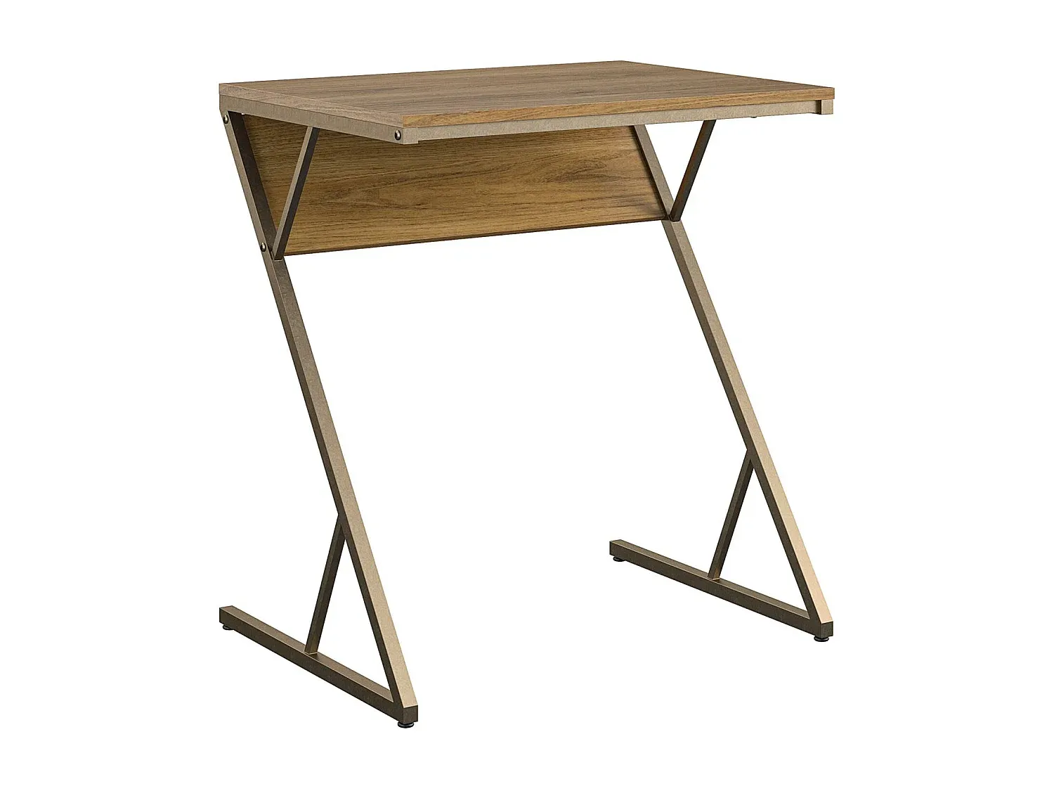 Moderner Arbeitstisch in Silber mit Stauraum