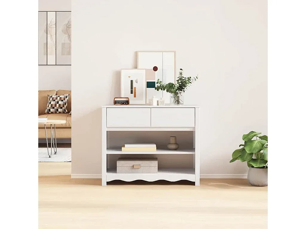 Moderner Konsolentisch mit Metallic-Finish