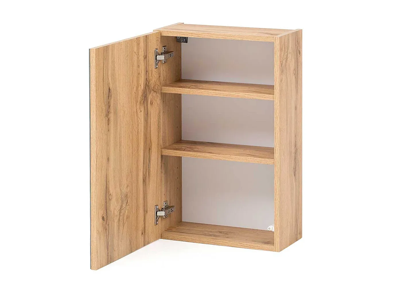 Moderner Spiegelschrank mit LED-Beleuchtung und drei Türen