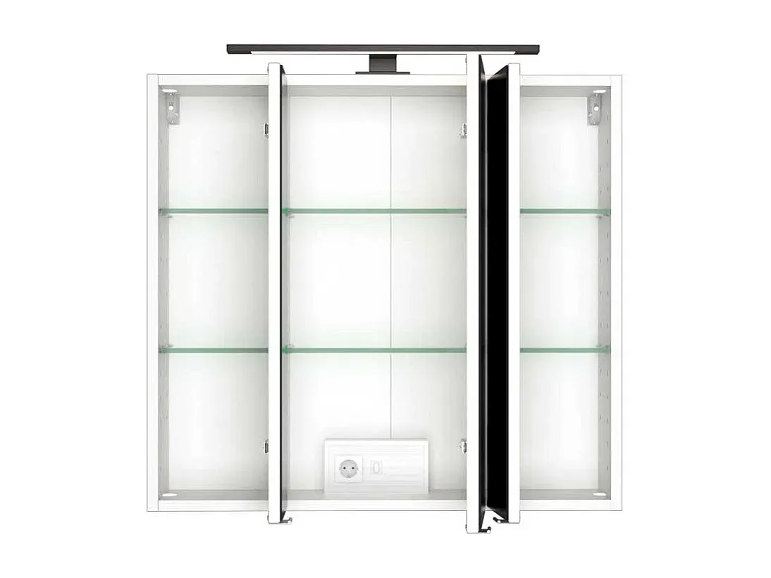 Moderner Unterschrank für Waschbecken mit goldenem Griff