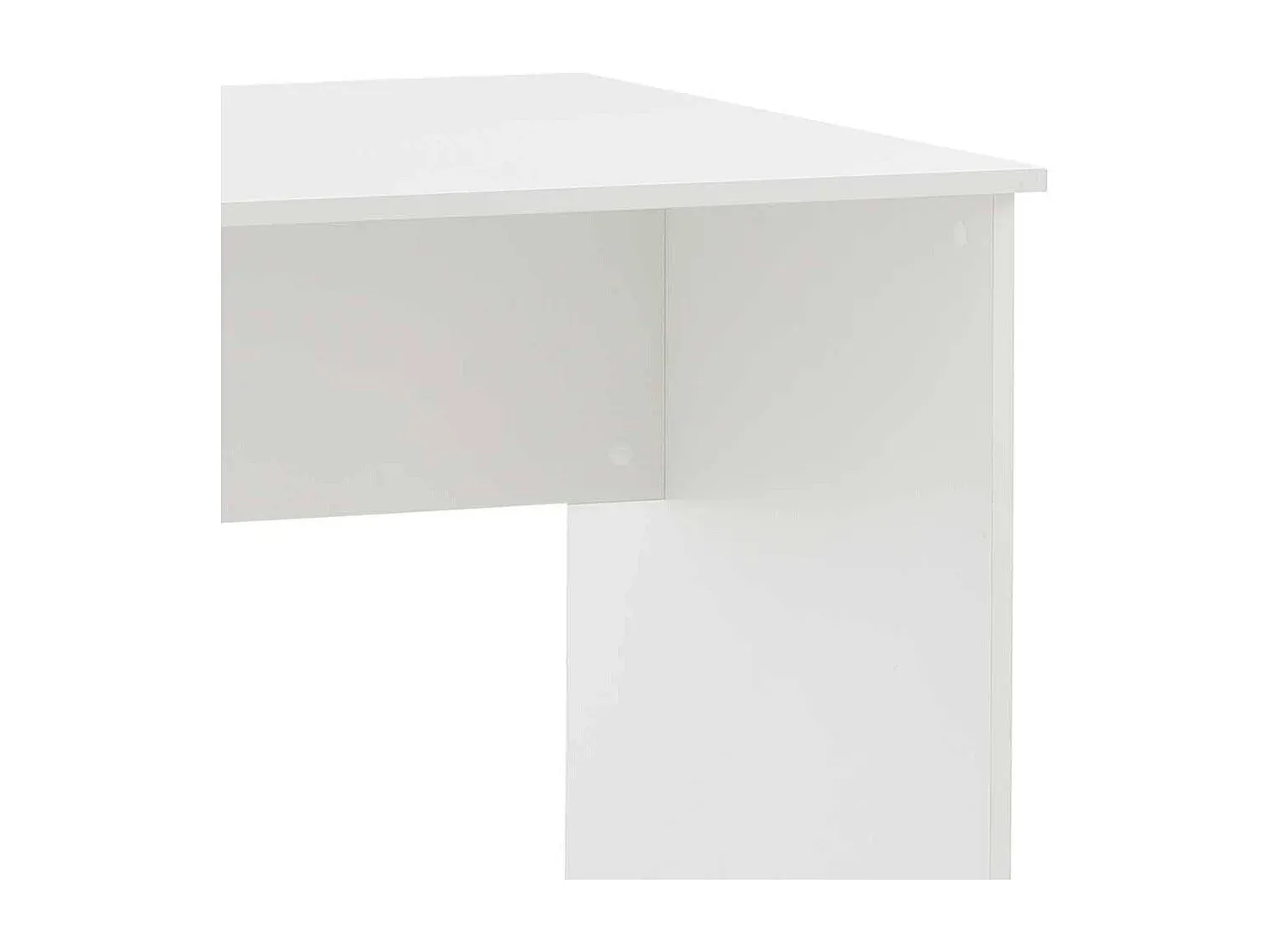 Moderner Schreibtisch mit Walnuss-Finish und Metallbeinen