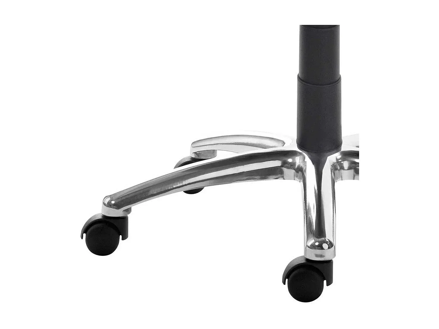 Ergonomischer Schreibtischstuhl in Samt, drehbar, hellgrau