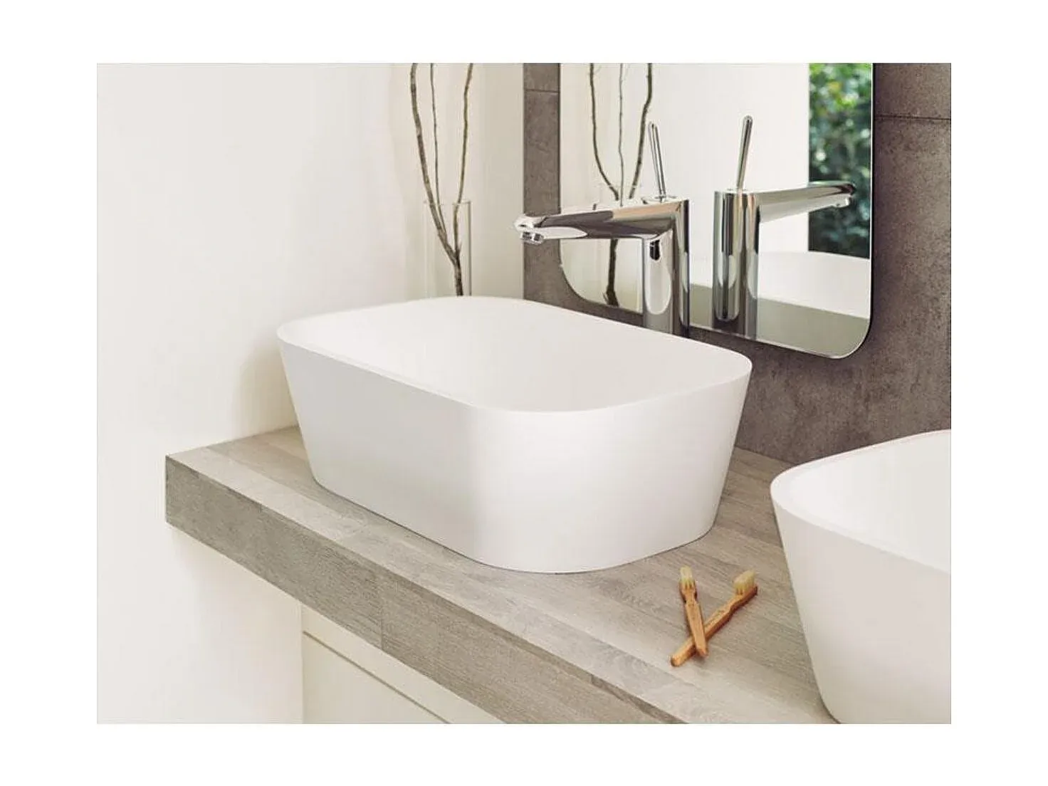 Modernes Wandwaschbecken 50 cm