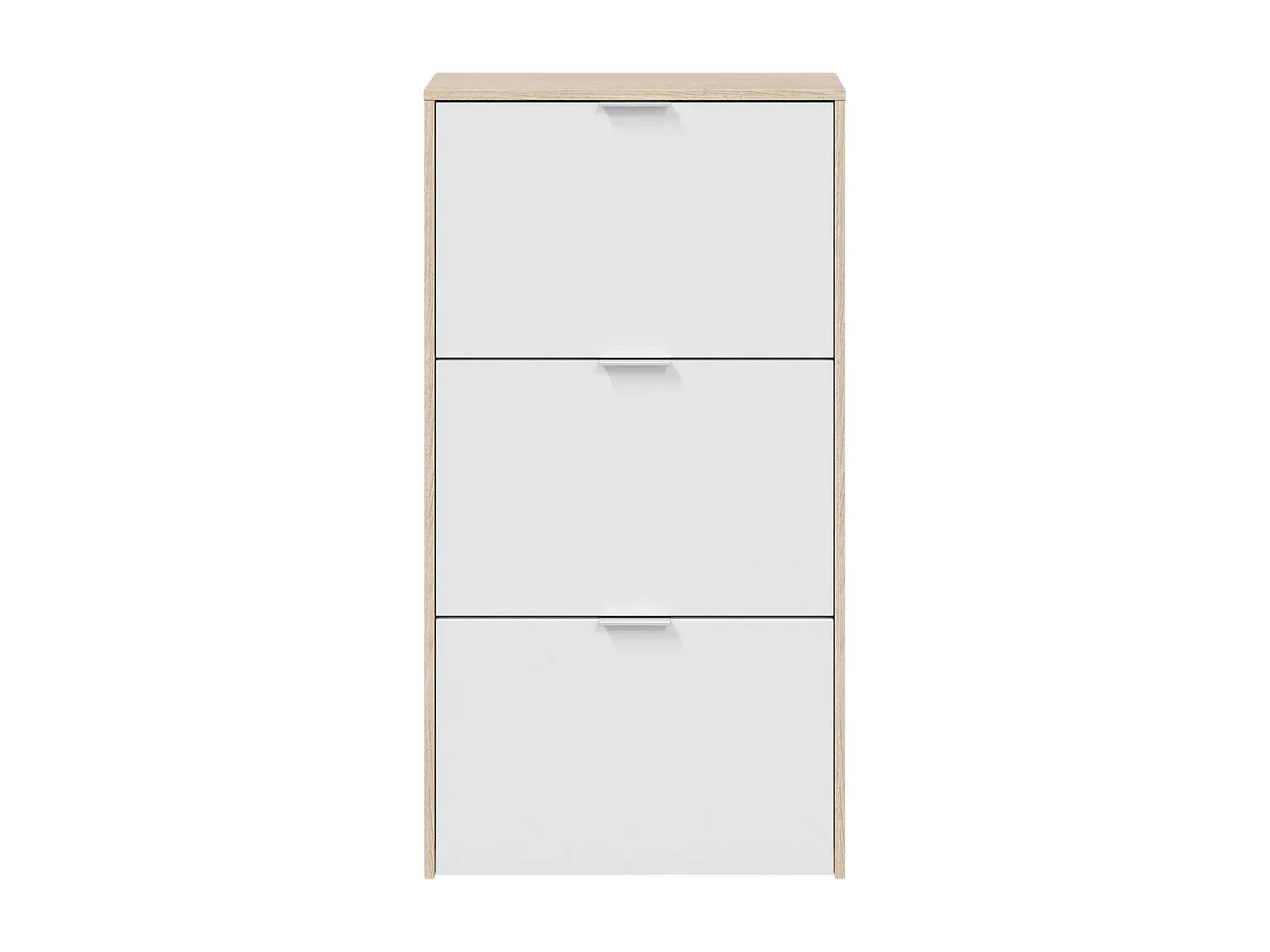 Moderner Schuhschrank mit grauem Holzfinish