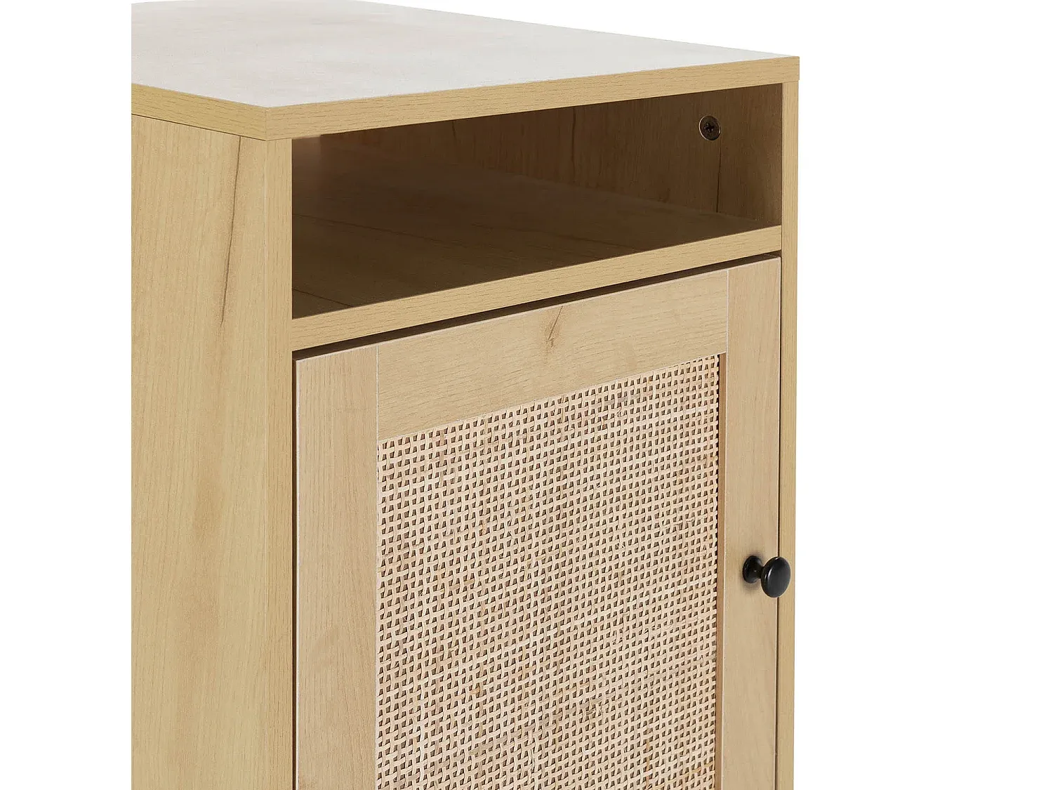 Moderner Nachttisch aus Akazienholz, 50 x 33 x 60 cm