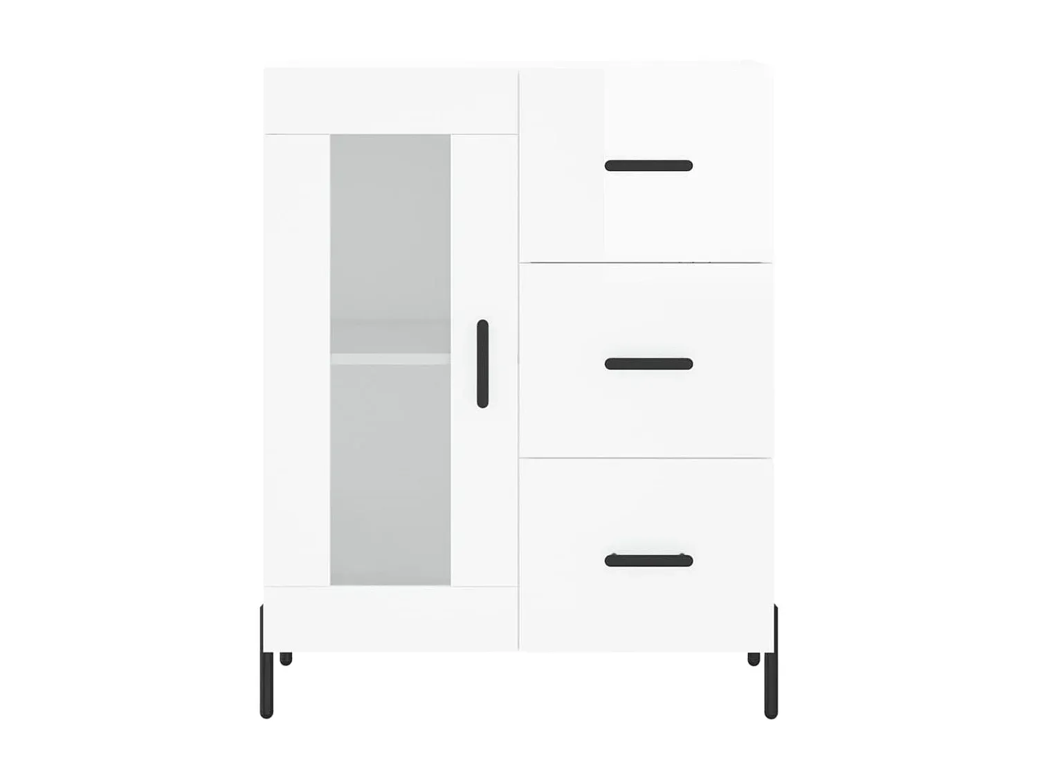 Elegantes Sideboard in Räuchereiche Optik, 90 cm