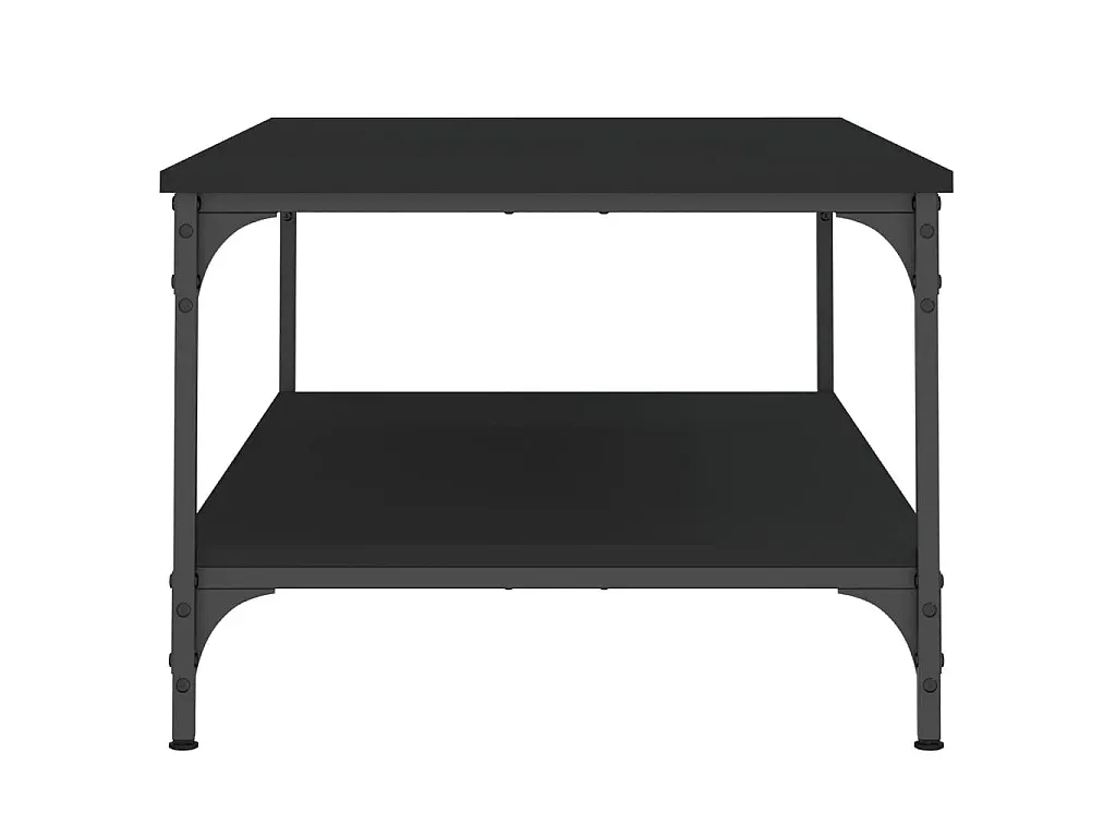 Moderner Glastisch mit Stahlrahmen 98,5x50x45cm