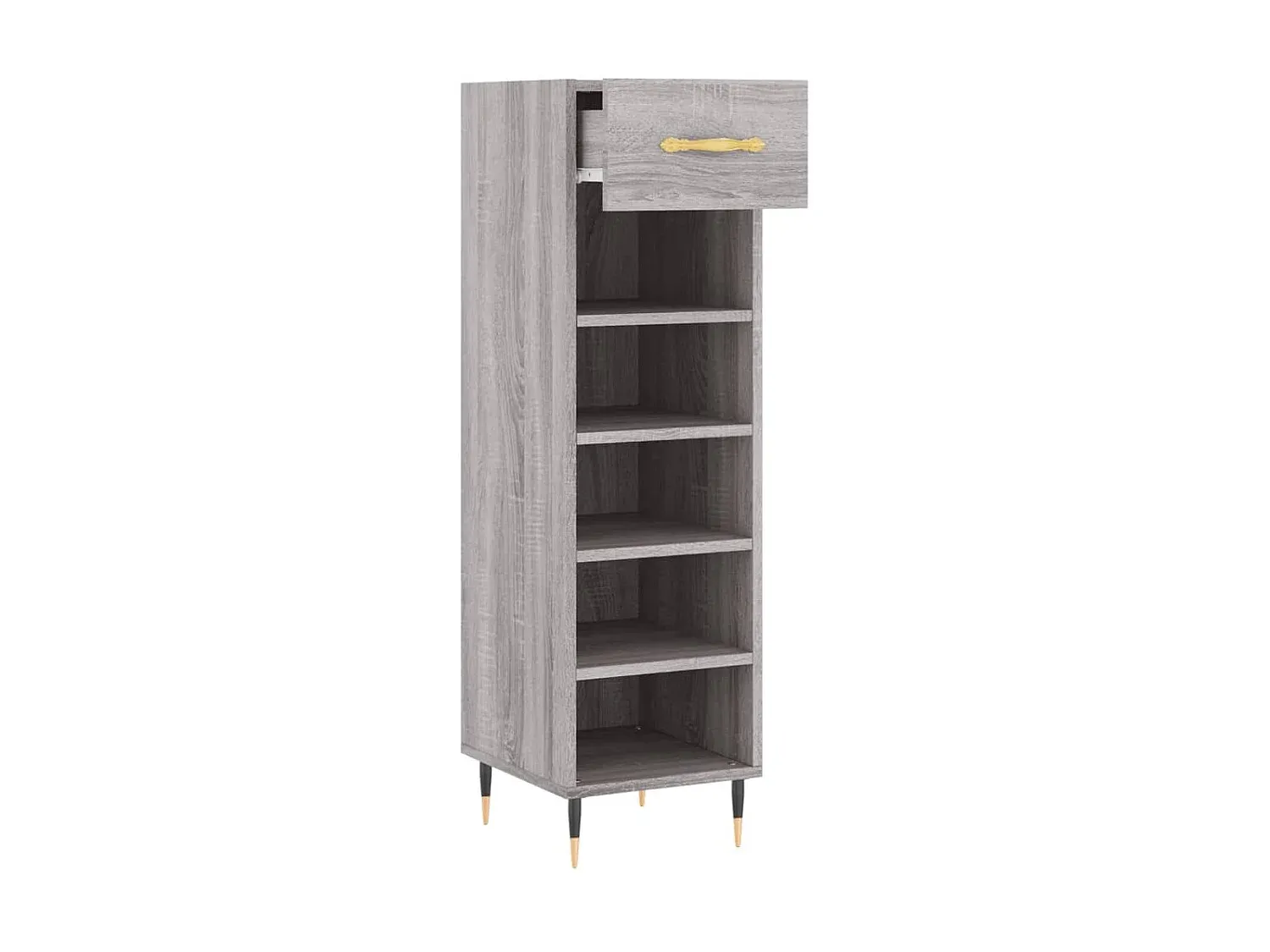 Rundes Beistelltisch-Set aus Mangoholz, hellbraun