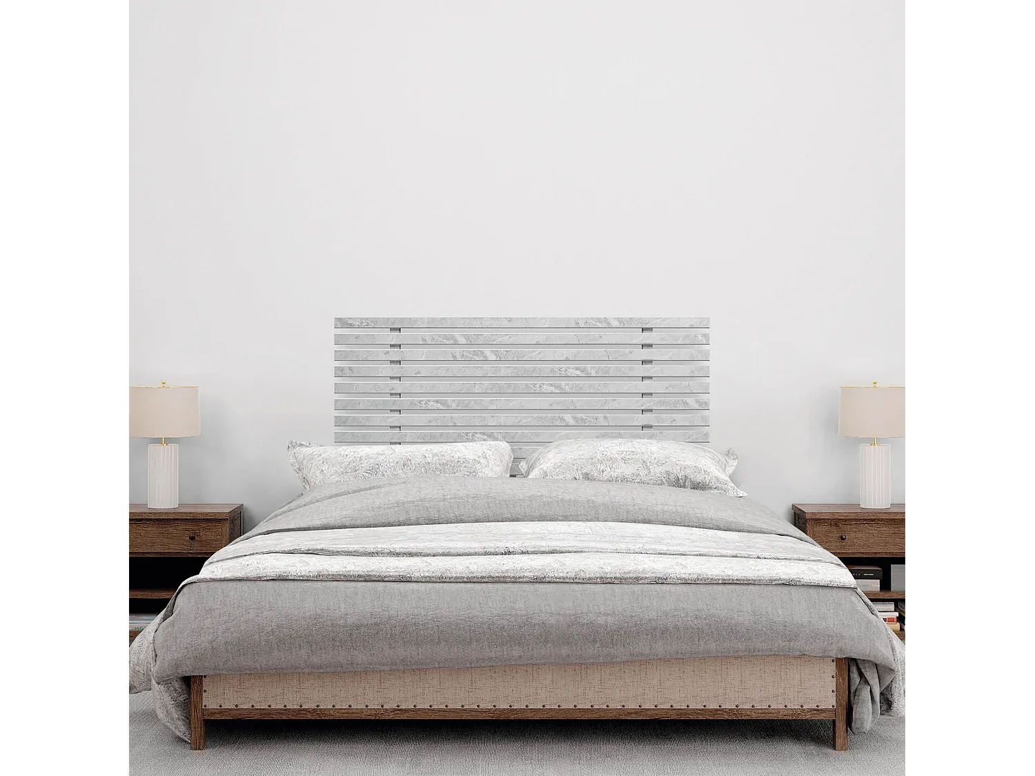 Verstellbares Samt-Kopfteil in Dunkelgrün