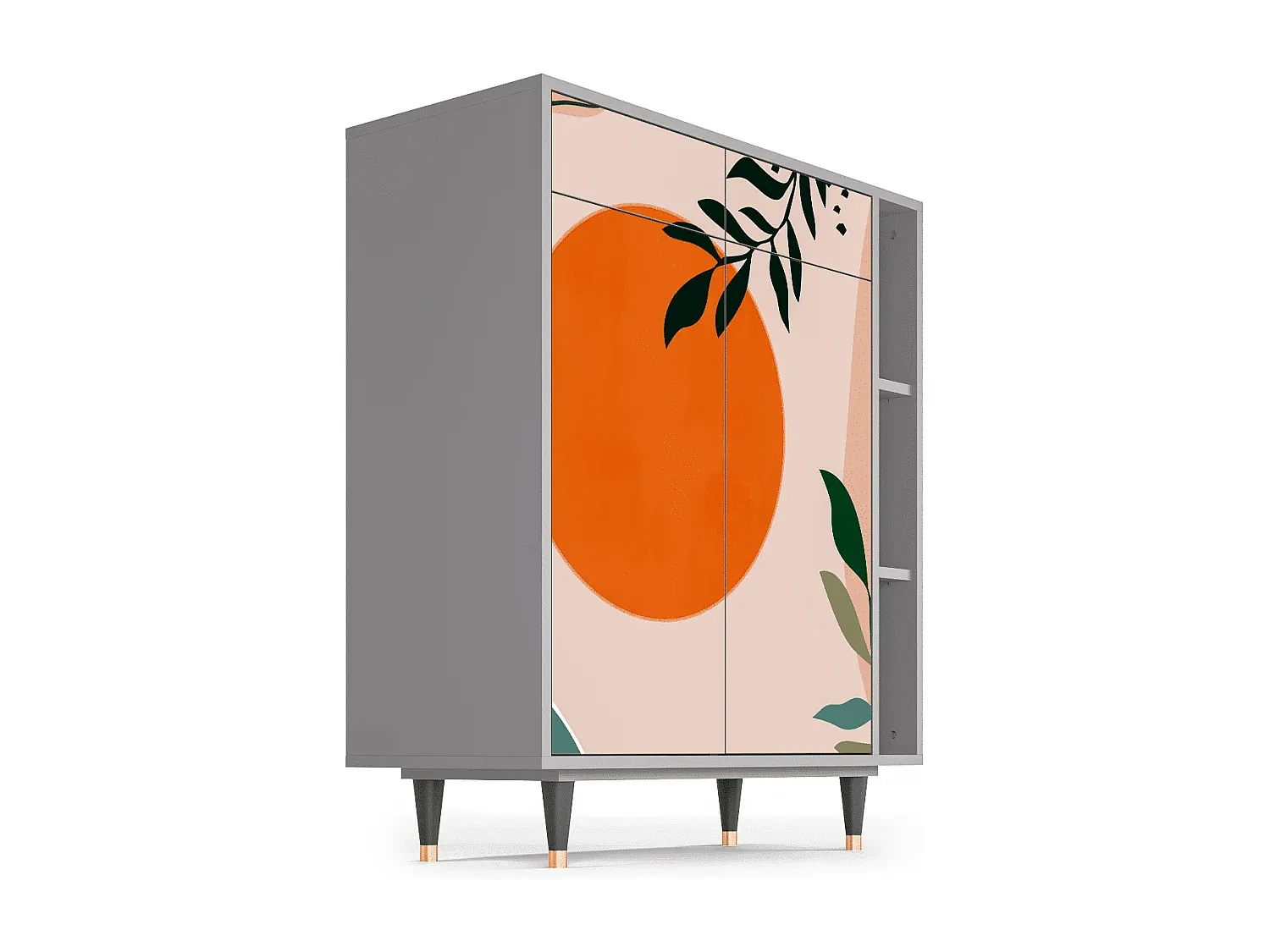 Elegantes Sideboard aus Walnussholz mit Stauraum